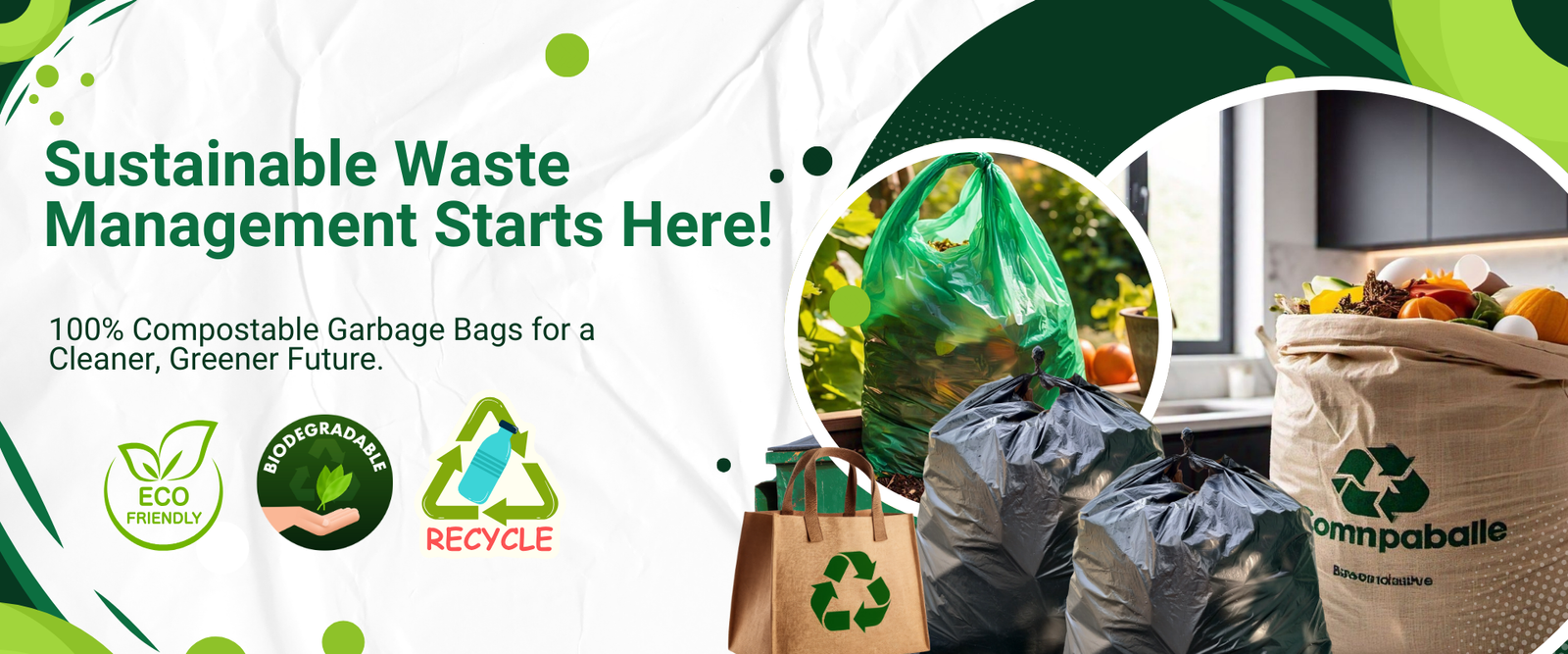 Compostable Garbage Bag Manufacturer in Noida